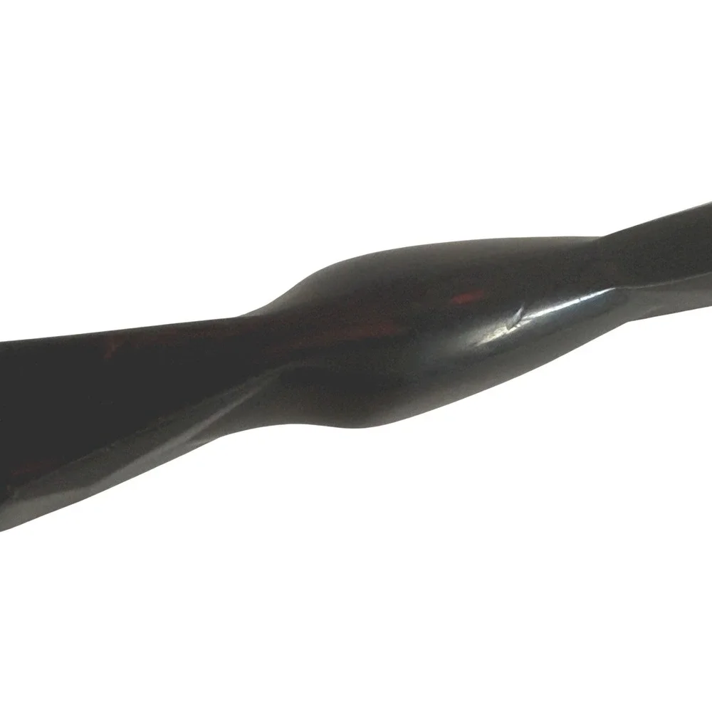Vintage CUTCO Slotted Serving Spoon Marbled Black Red Handle USA 12.5